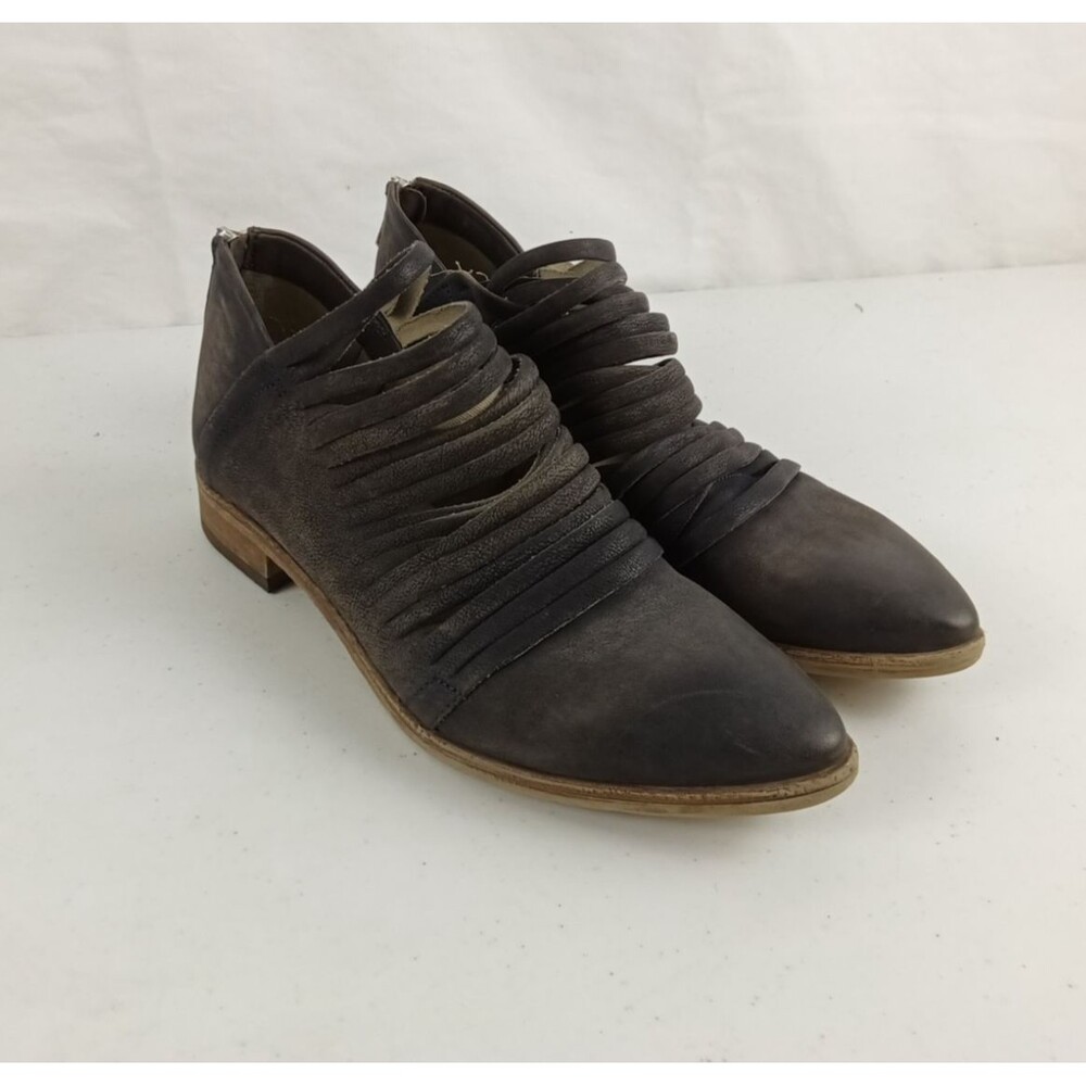 Free People Lost Valley Ankle Botos Size 39 Women's Rustic Blue/Gray Leather